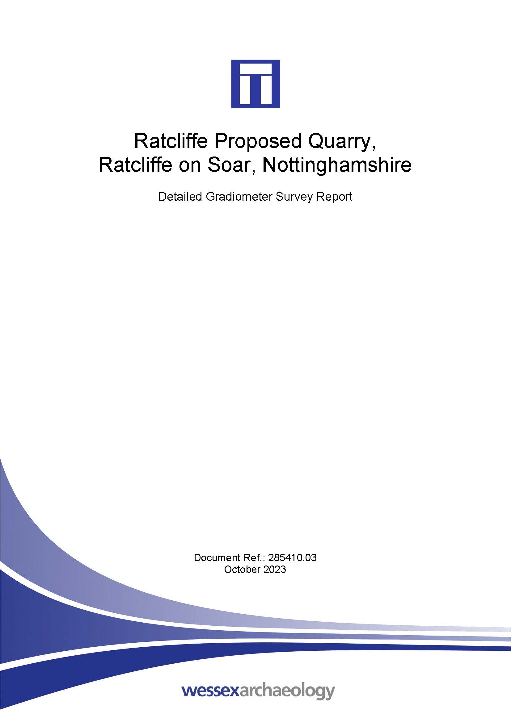 Thumbnail representing Ratcliffe Proposed Quarry - Detailed Gradiometer Survey Report