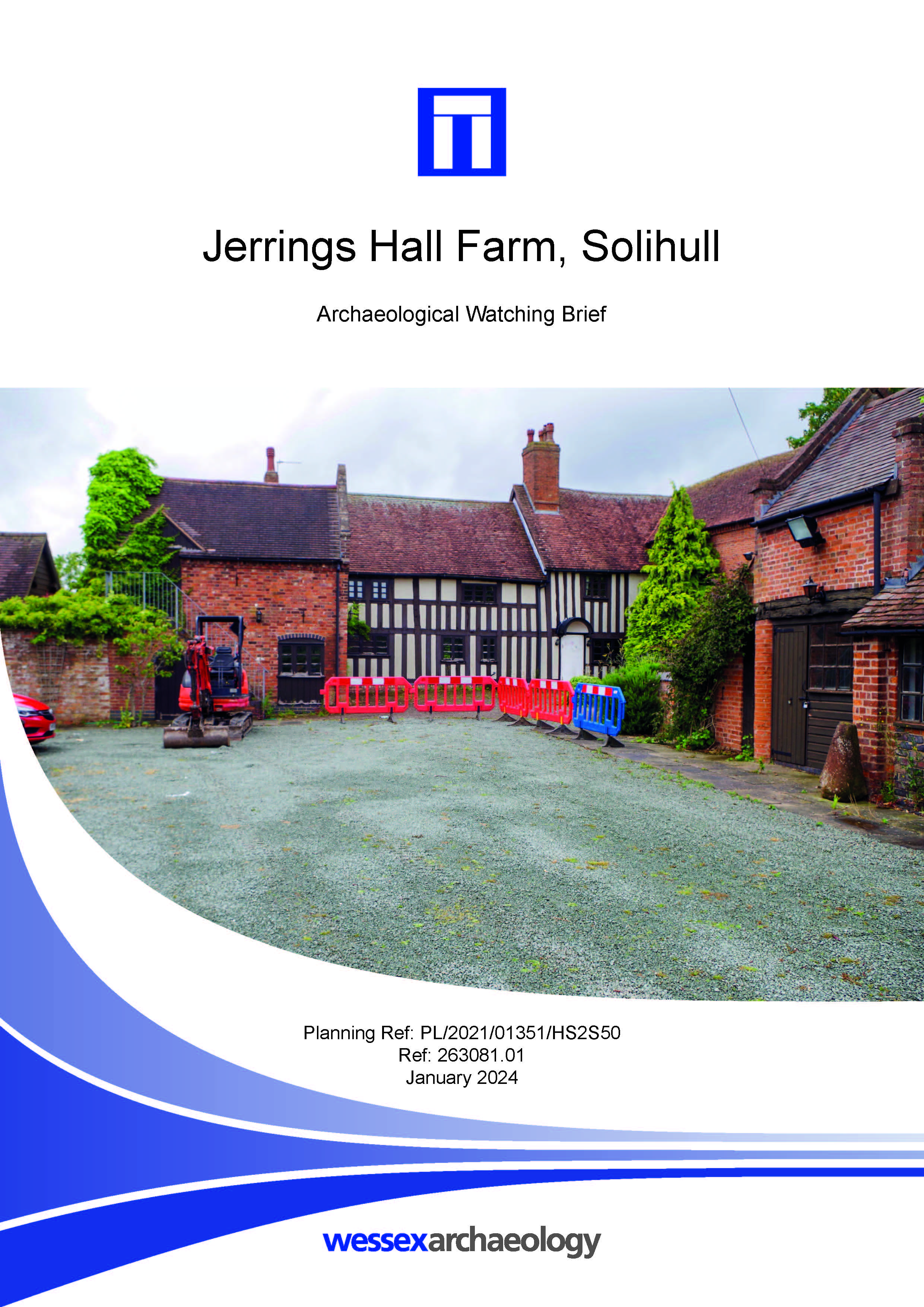 Thumbnail representing Jerrings Hall Farm, Solihull - Archaeological Watching Brief