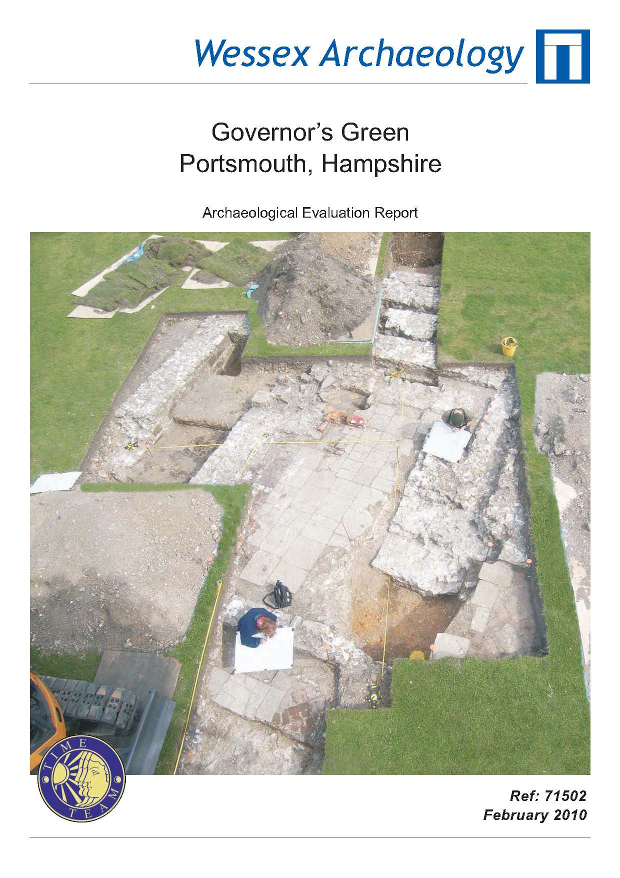Thumbnail representing Time Team - Governor's Green, Portsmouth, Hampshire - Archaeological Evaluation Report