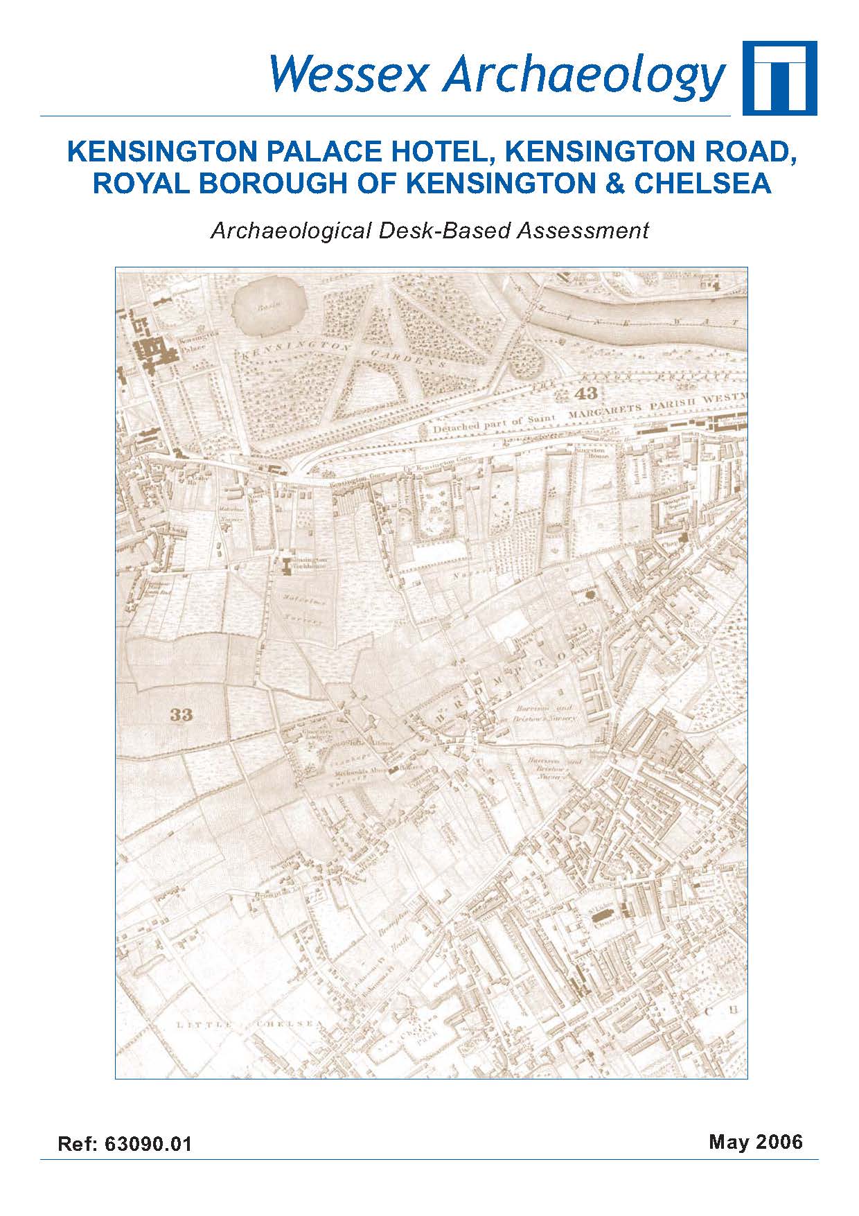 Thumbnail representing Kensington Palace Hotel, Kensington Road, Royal Borough of Kensington and Chelsea - Archaeological Desk-Based Assessment